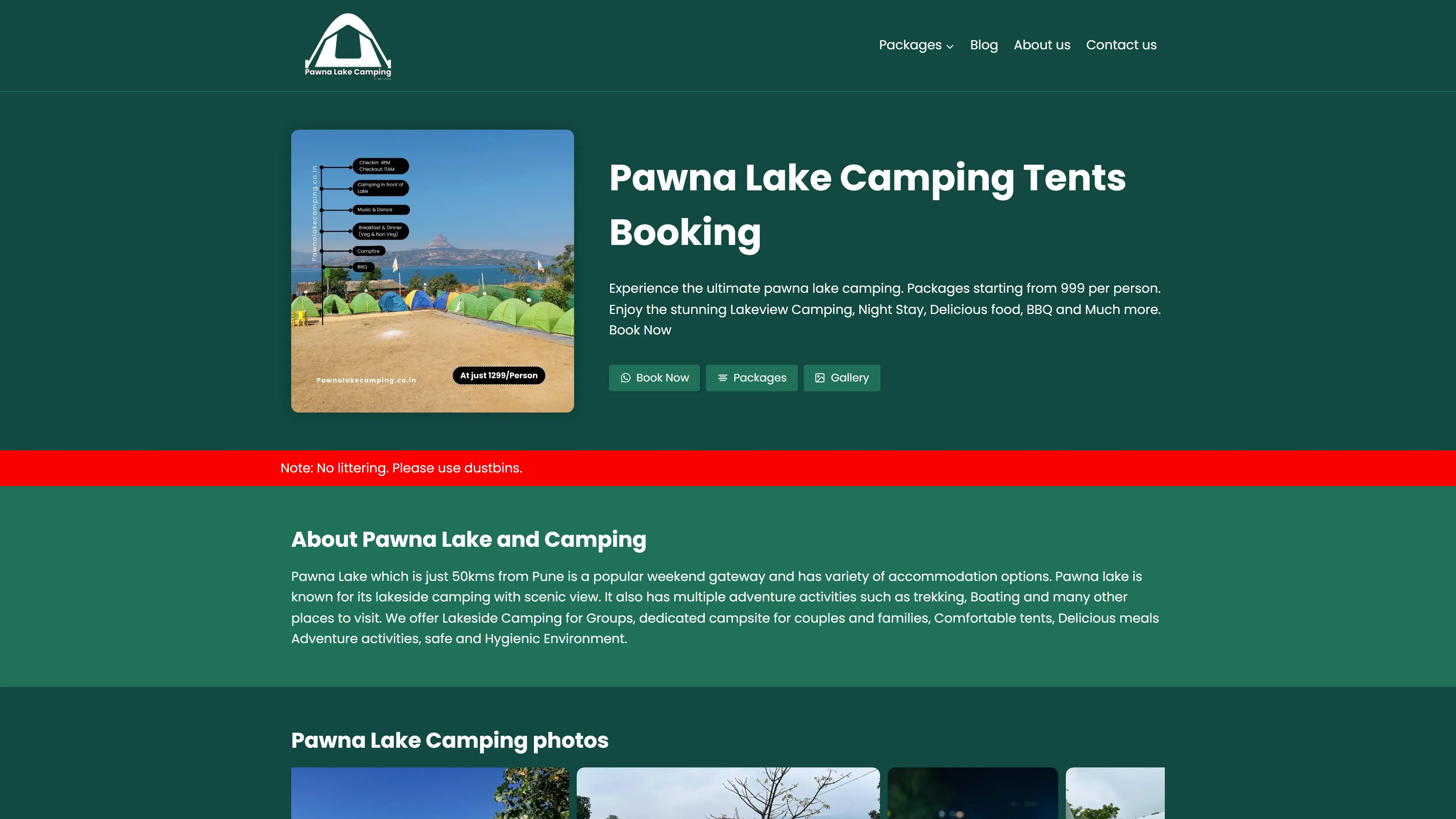 Pawna Lake Camping